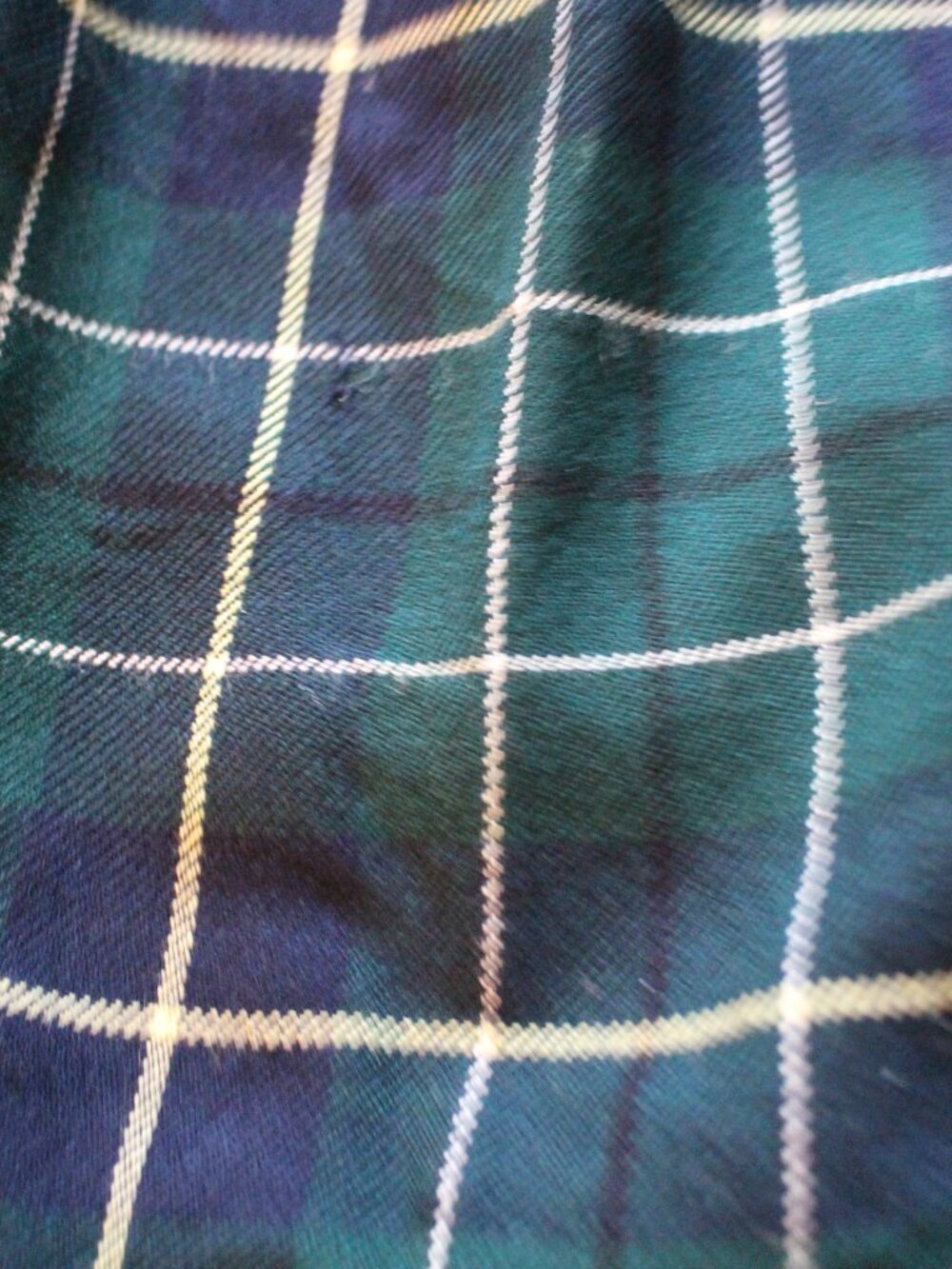 Vintage Pendleton Long Plaid Pleated Wool Skirt, Size 12 - Picture 7 of 9